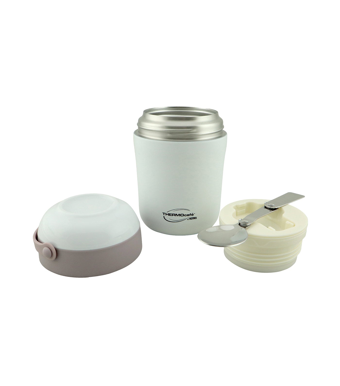 Thermos® Insulated Food Jar with Stainless Steel Spoon - White