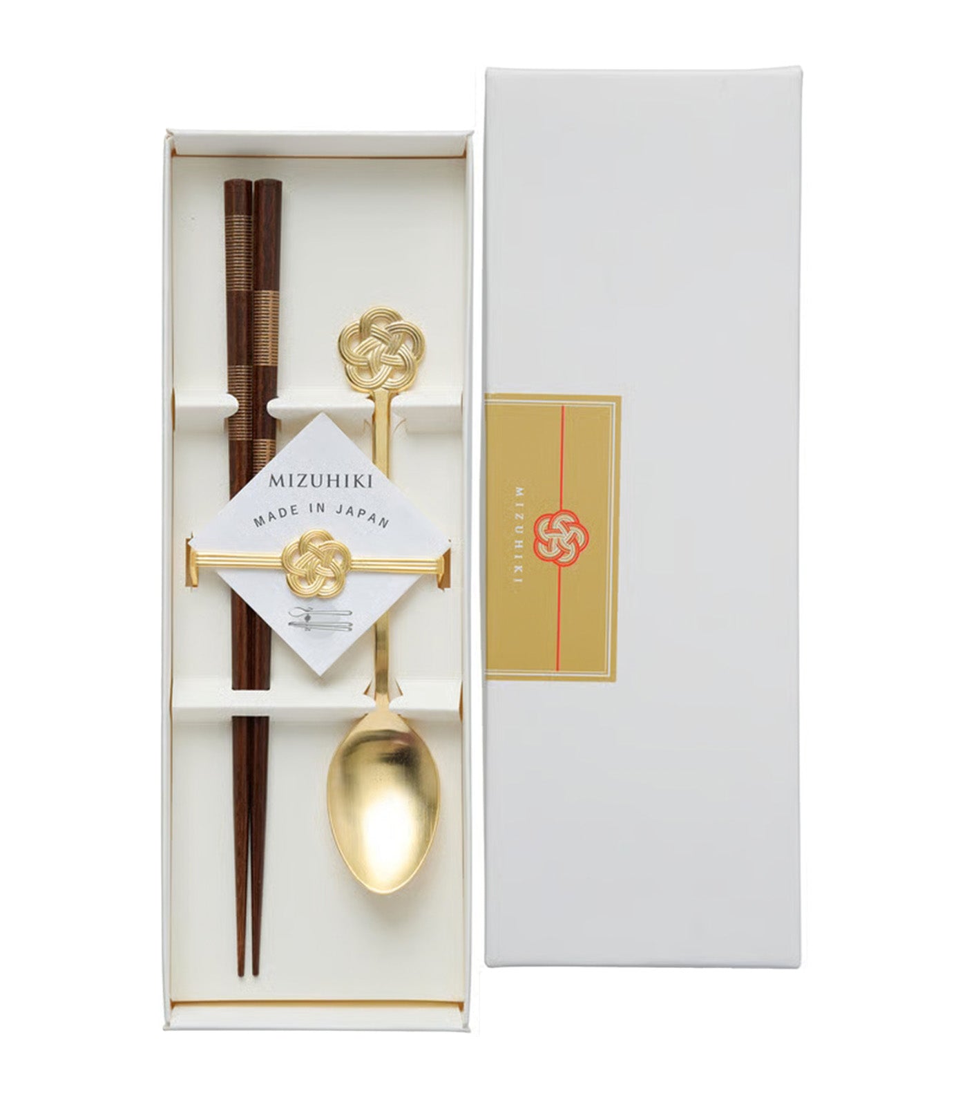 Mizuhiki Chopstick 23cm with Rest and Spoon Gift Set