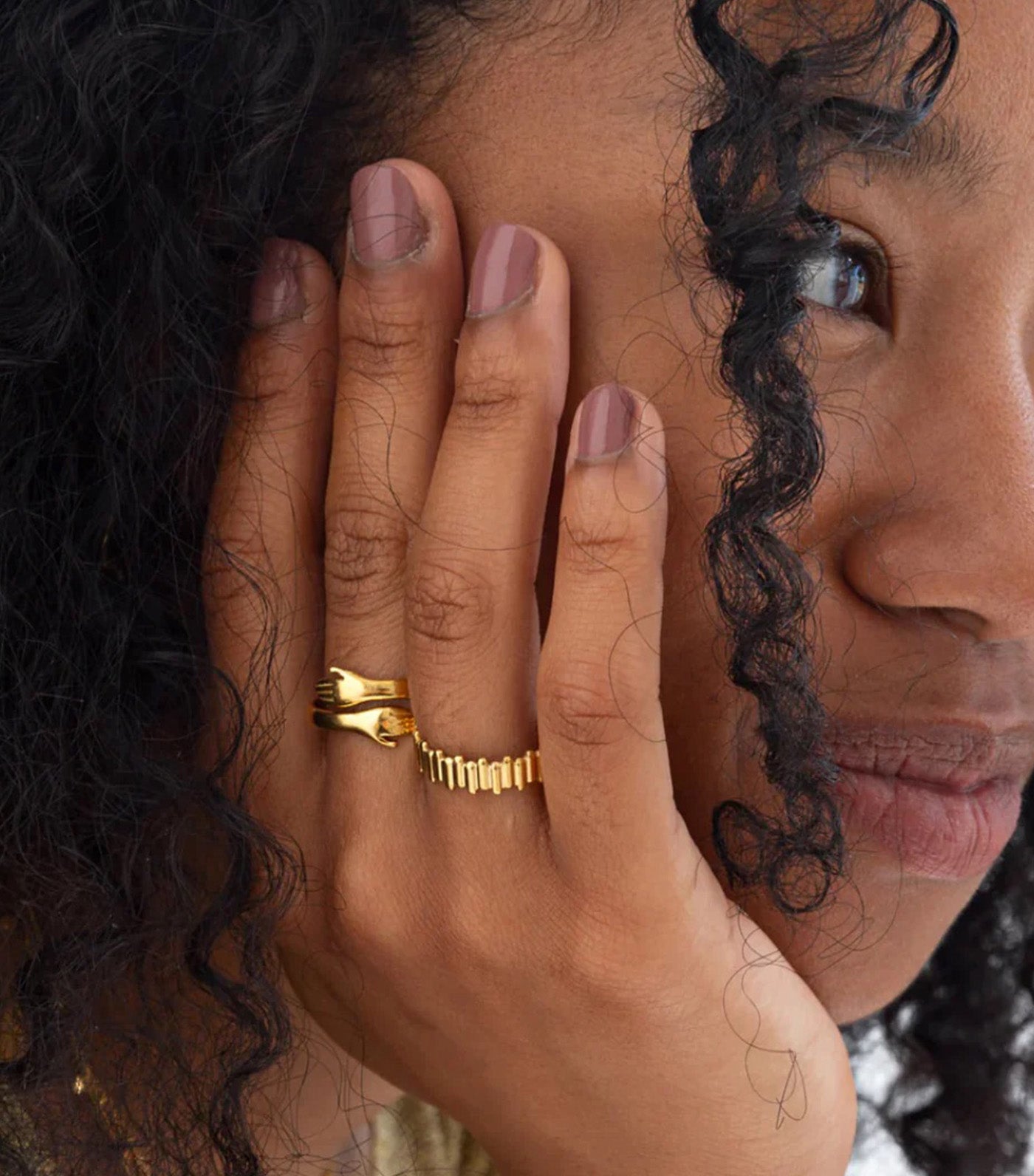 Cleo Sculpture Adjustable Ring