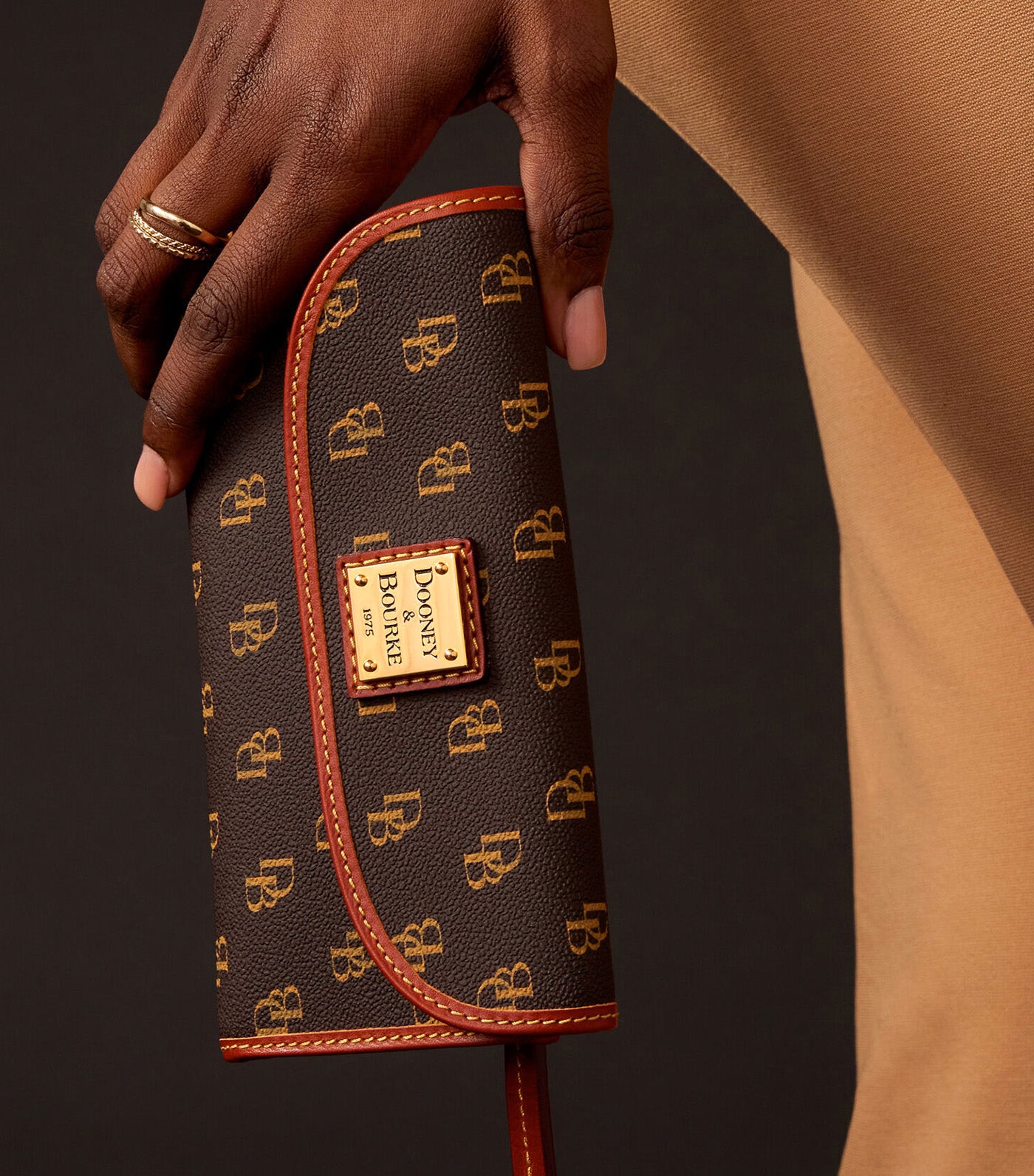 Gretta Continental Clutch Brown Tmoro