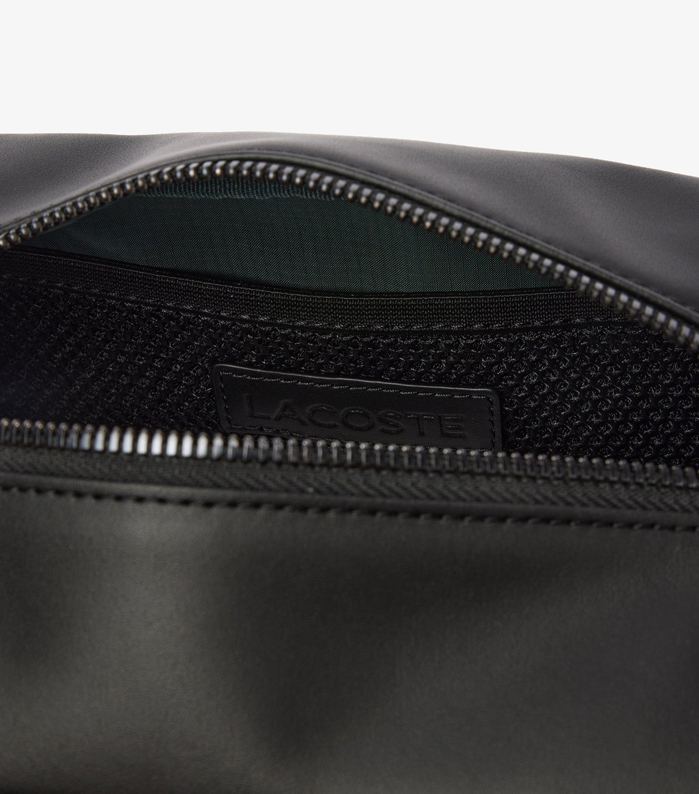 Men's Nomogramme Leather Print Pouch Purse Noir