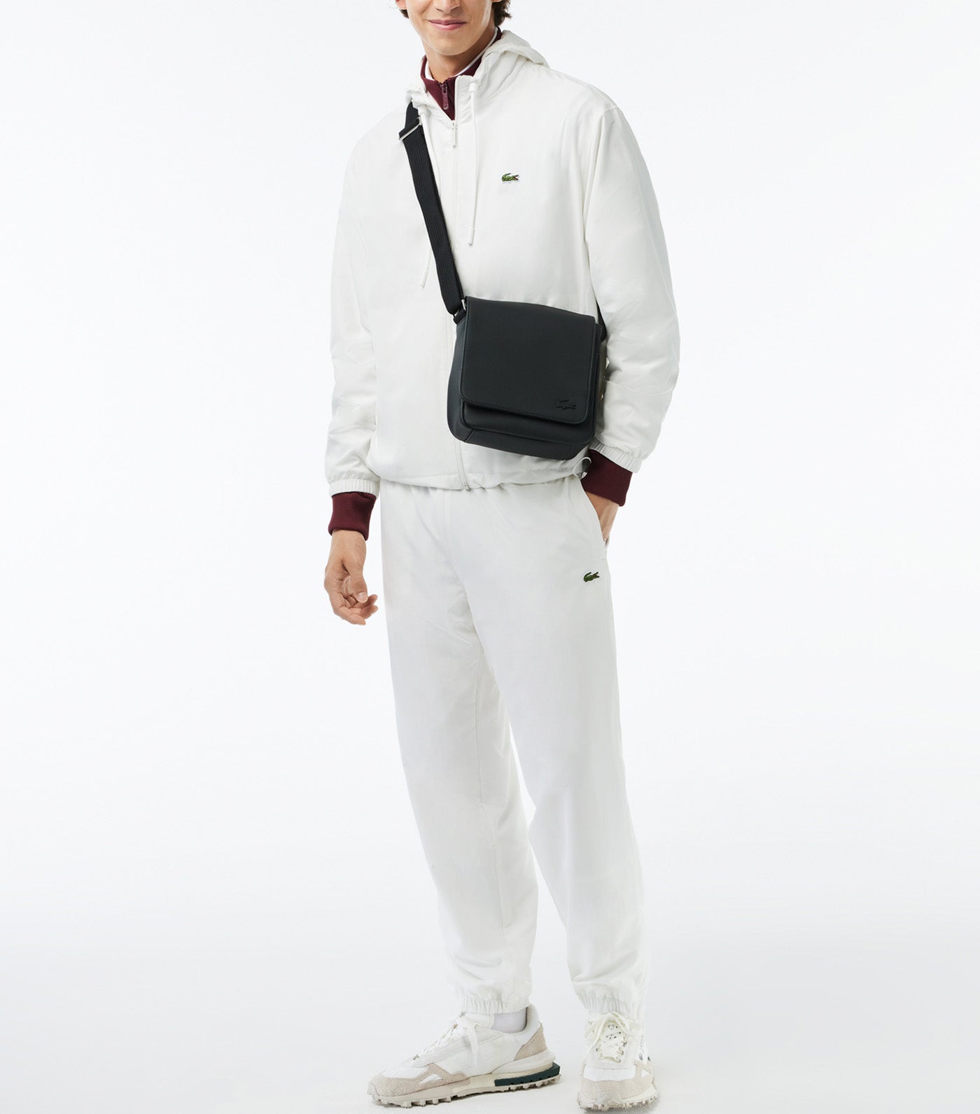 Men's Classic Flap Close Satchel Noir