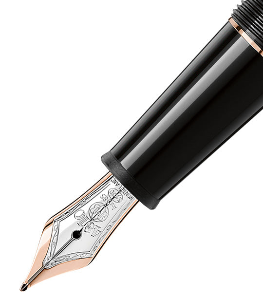 Meisterstück Rose Gold-Coated Classique Fountain Pen (M) Black