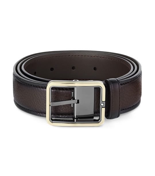 35mm Leather Belt Brown