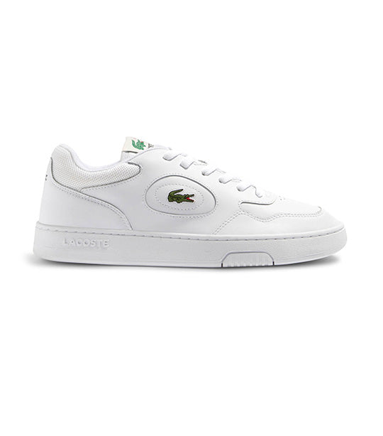 Men's Lineset Leather Trainers White/White