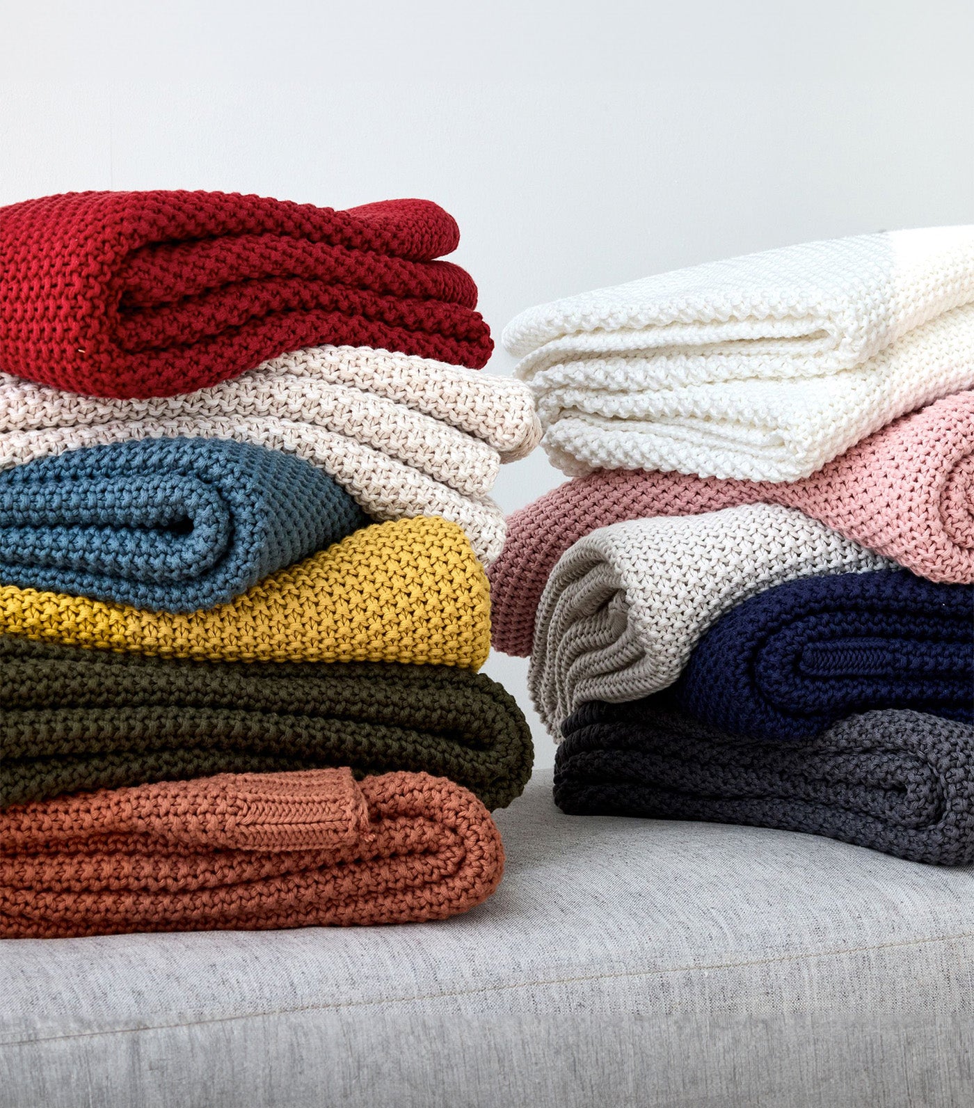 west elm Cotton Knit Throw