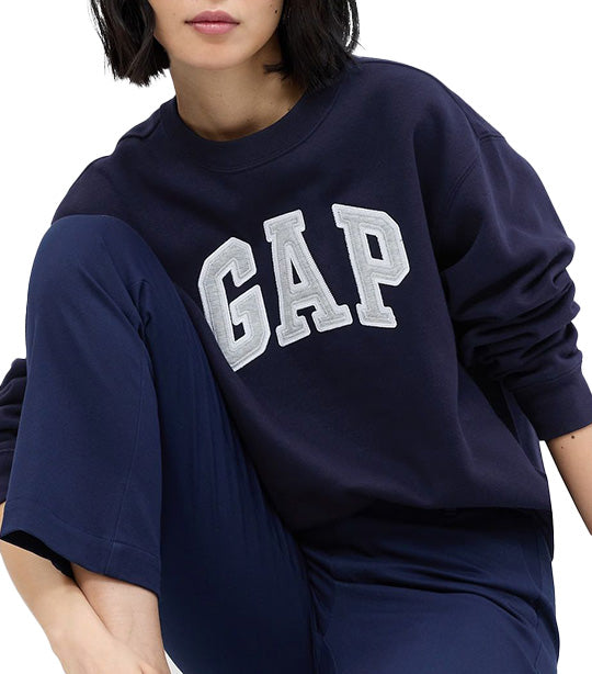 Gap Logo Fleece Sweatshirt Navy Uniform