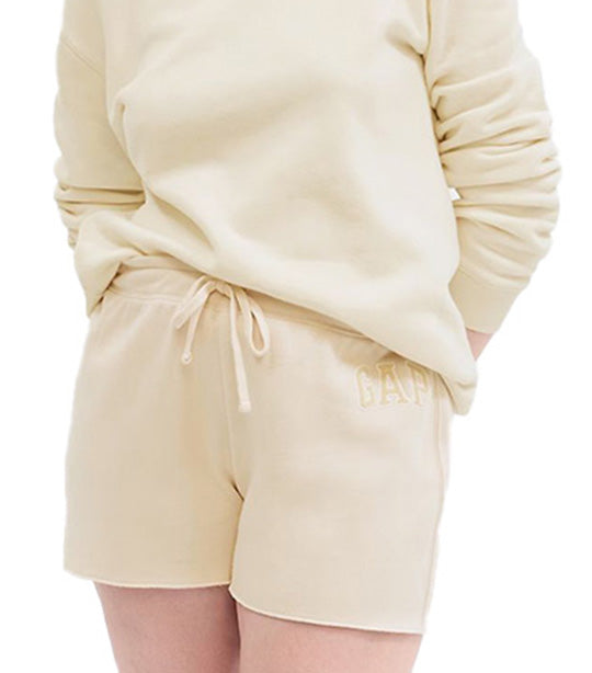 Gap Logo Fleece Shorts Oyster