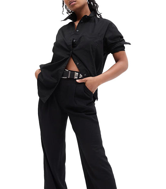 Poplin Big Shirt True Black V2