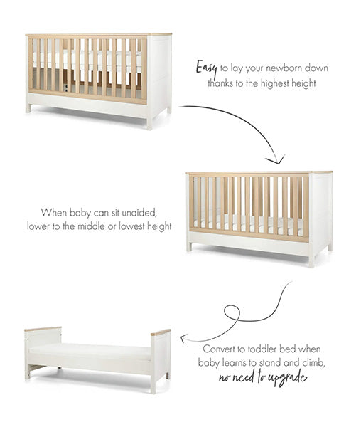 Harwell Cotbed White