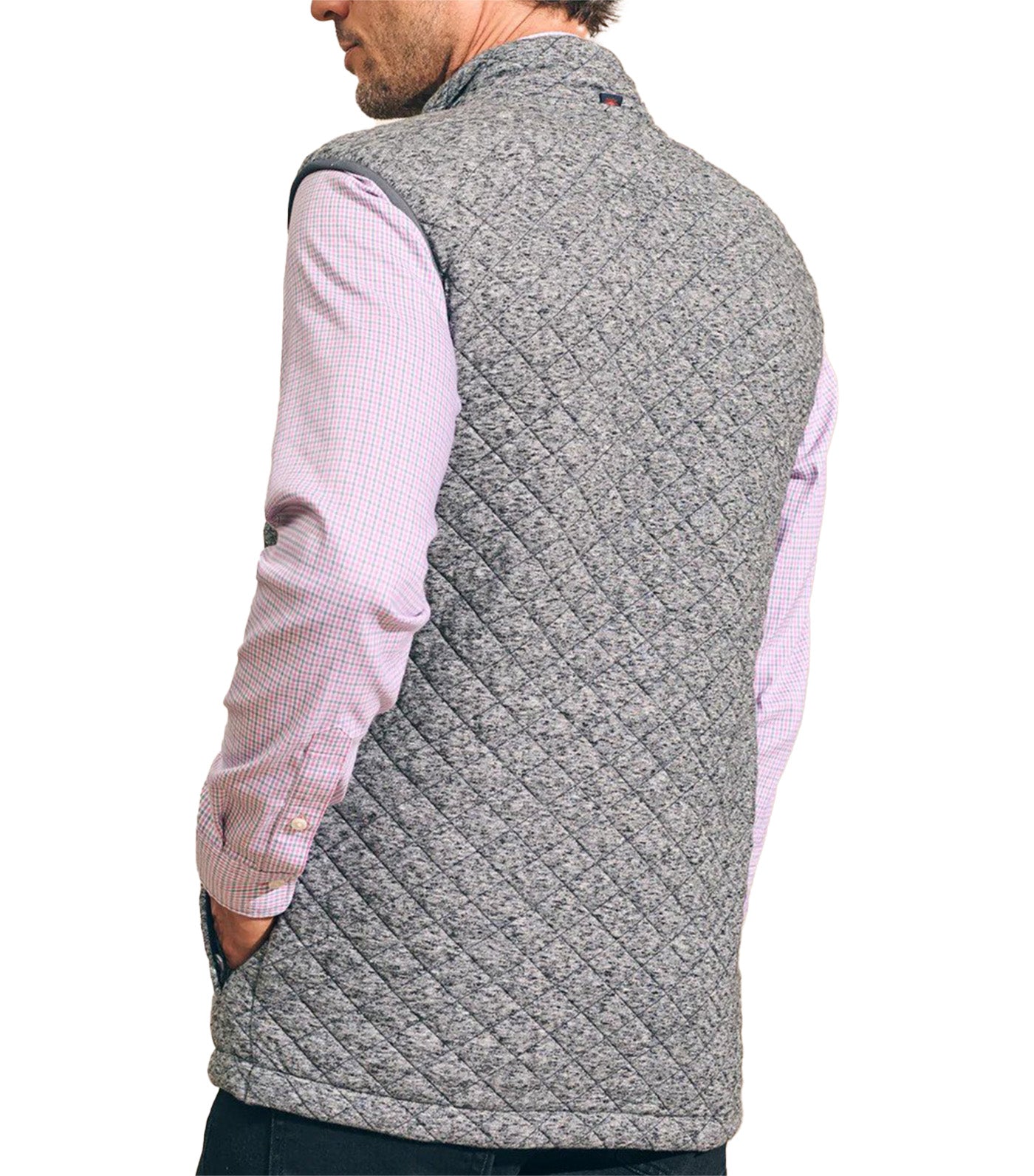 Epic Quilted Fleece Vest Carbon Melange