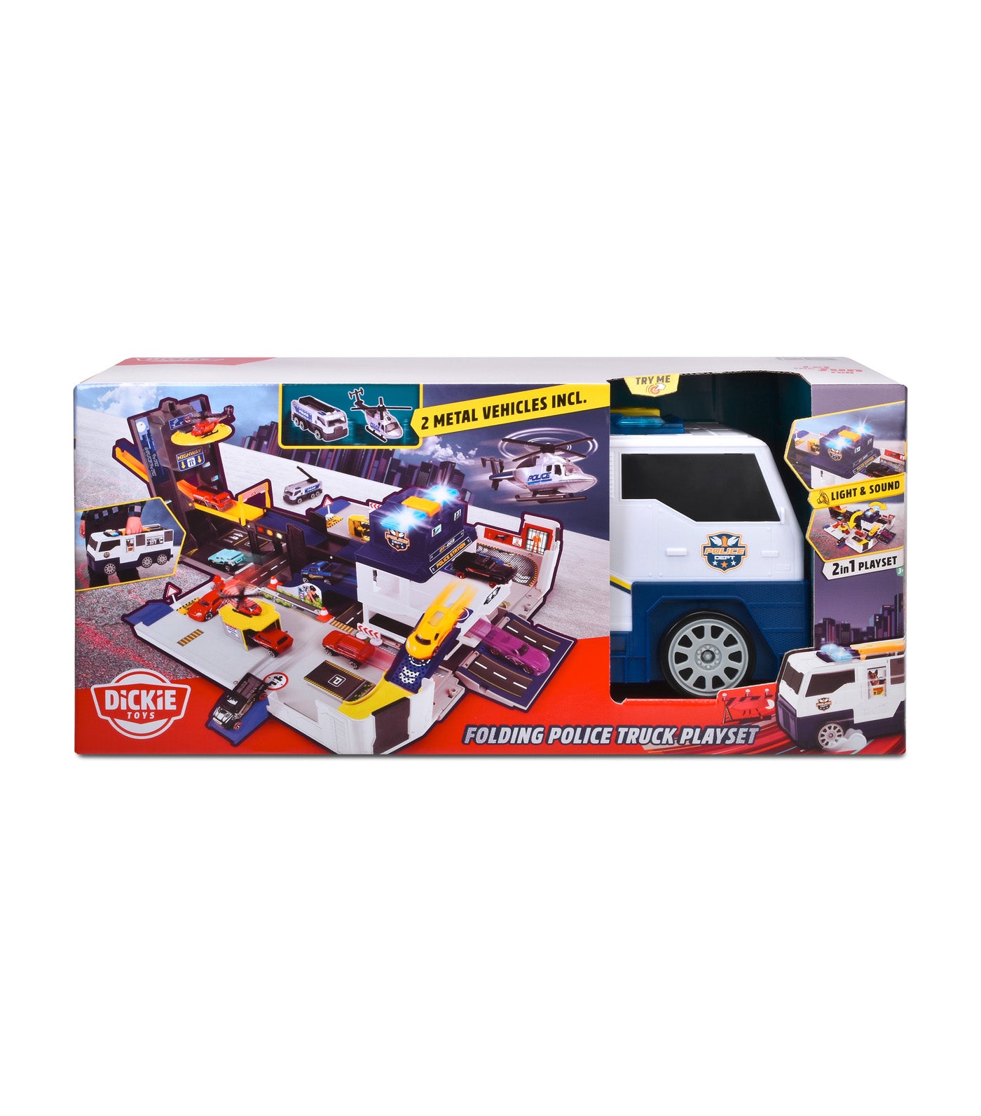 Folding Police Truck Playset