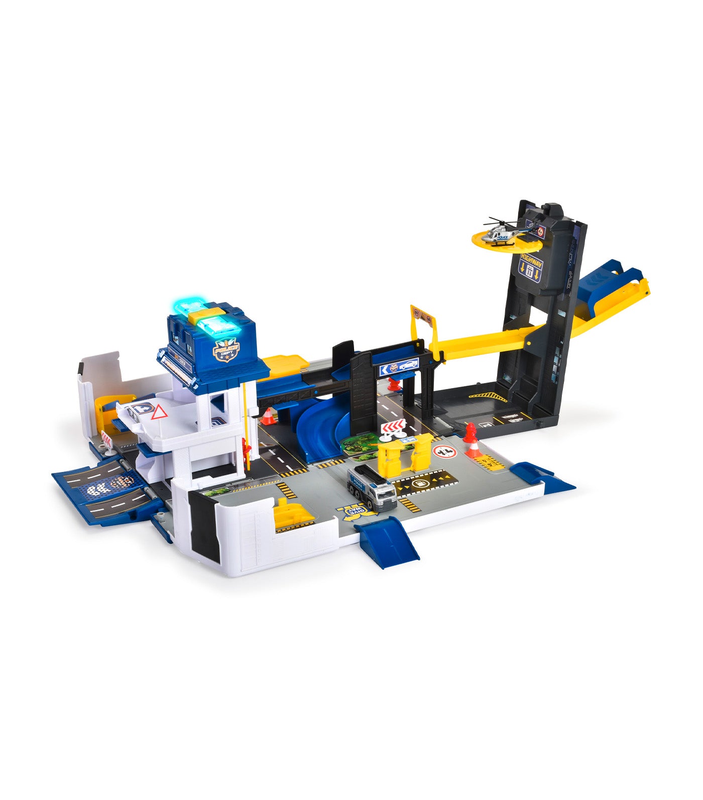 Folding Police Truck Playset