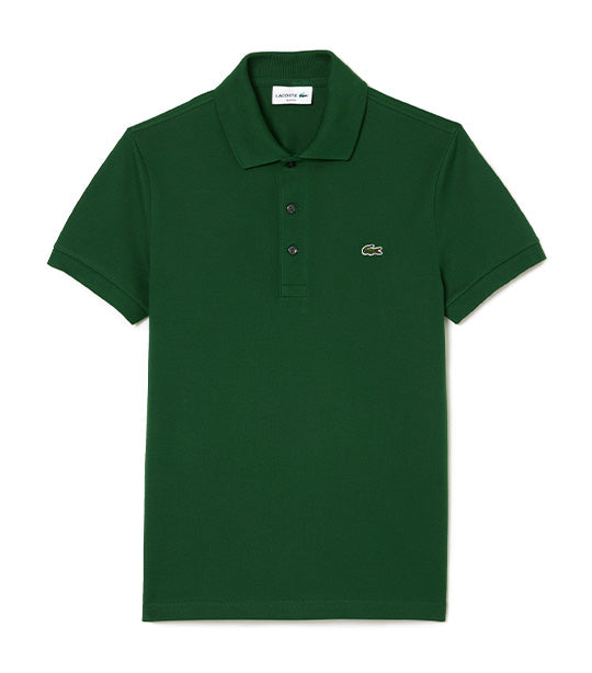 Slim Fit Stretch Piqué Polo Shirt Green