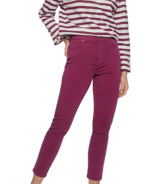 Push-up 5-pocket Pants Red