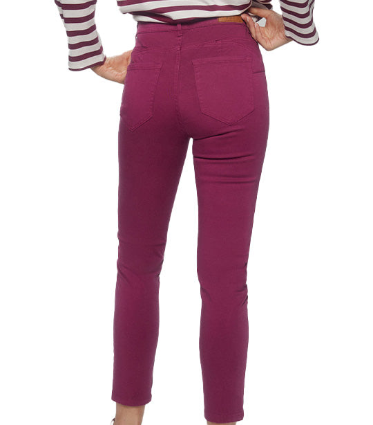 Push-up 5-pocket Pants Red