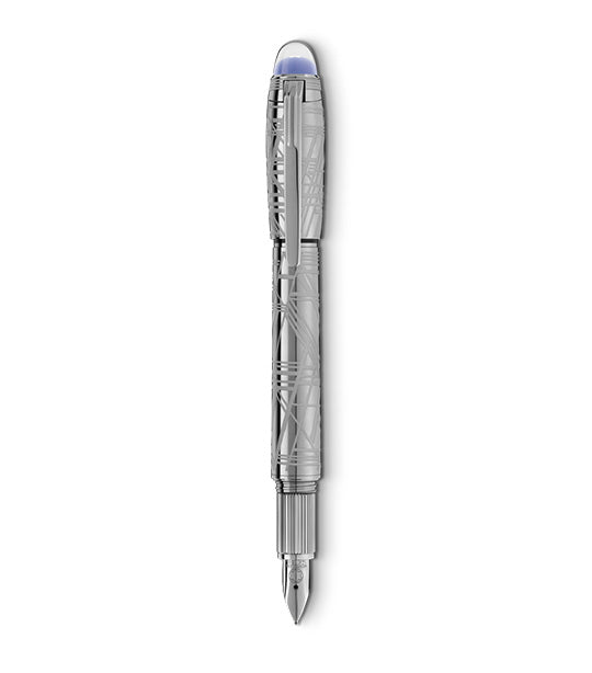 Starwalker Space Blue Metal Fountain Pen (F) Silver