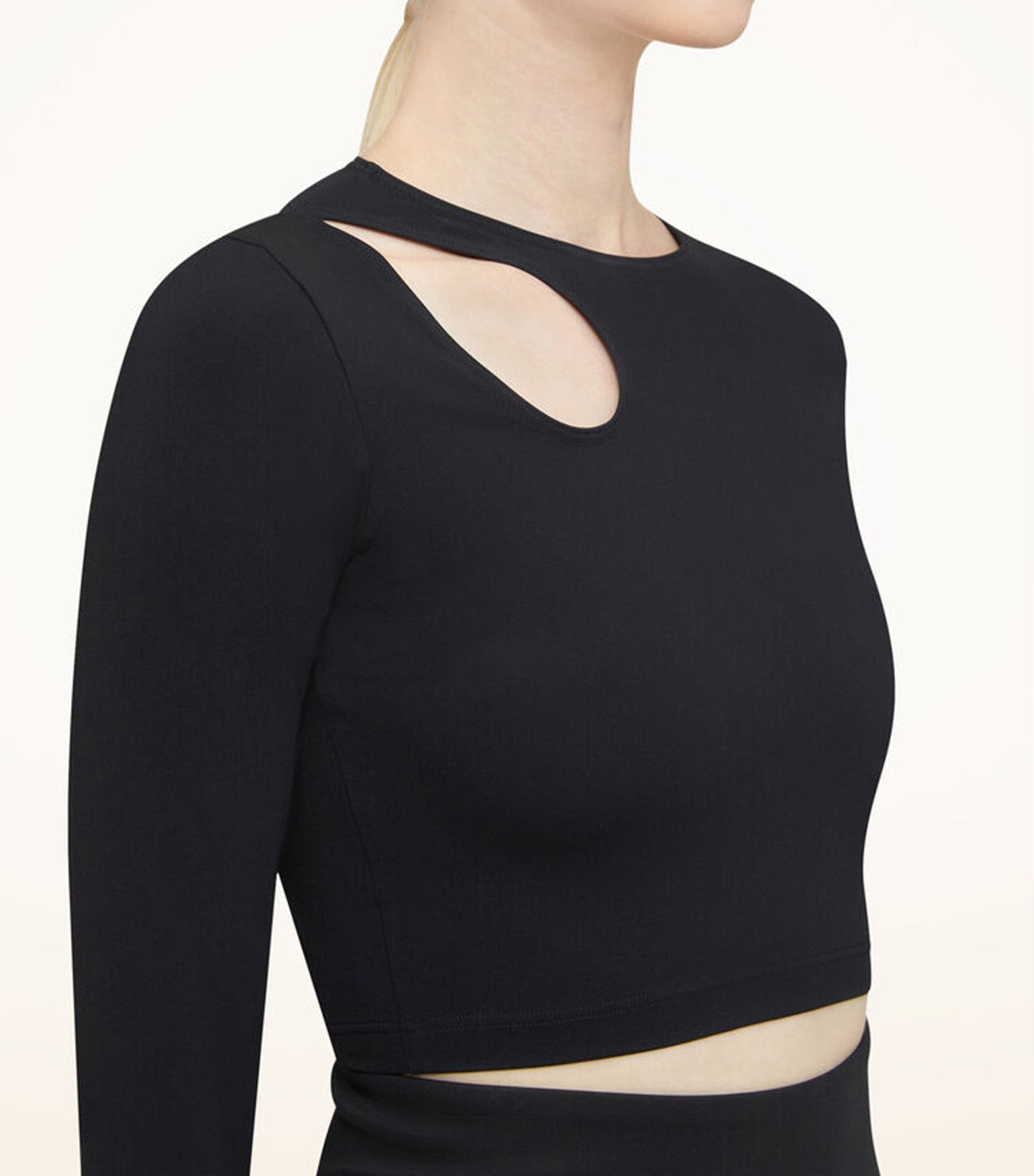 Warm Up Top Long Sleeves Black