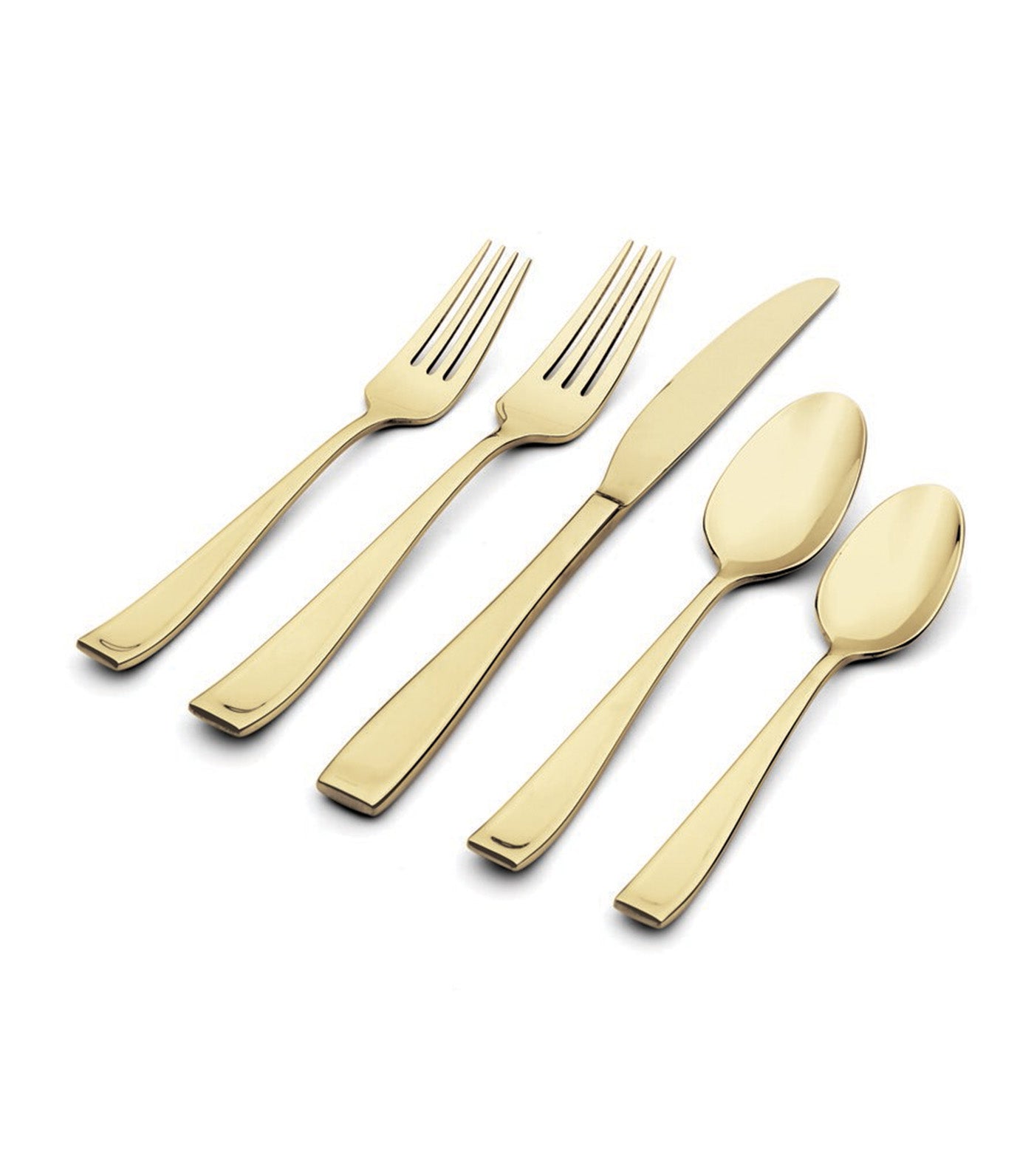 Oneida 20-Piece Moda Satin Champagne Flatware Set