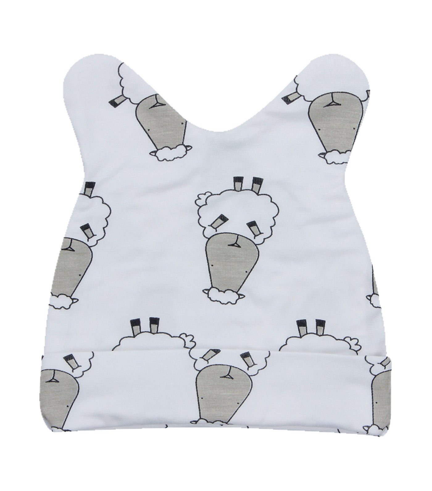 Beanie Cap Sheepz White