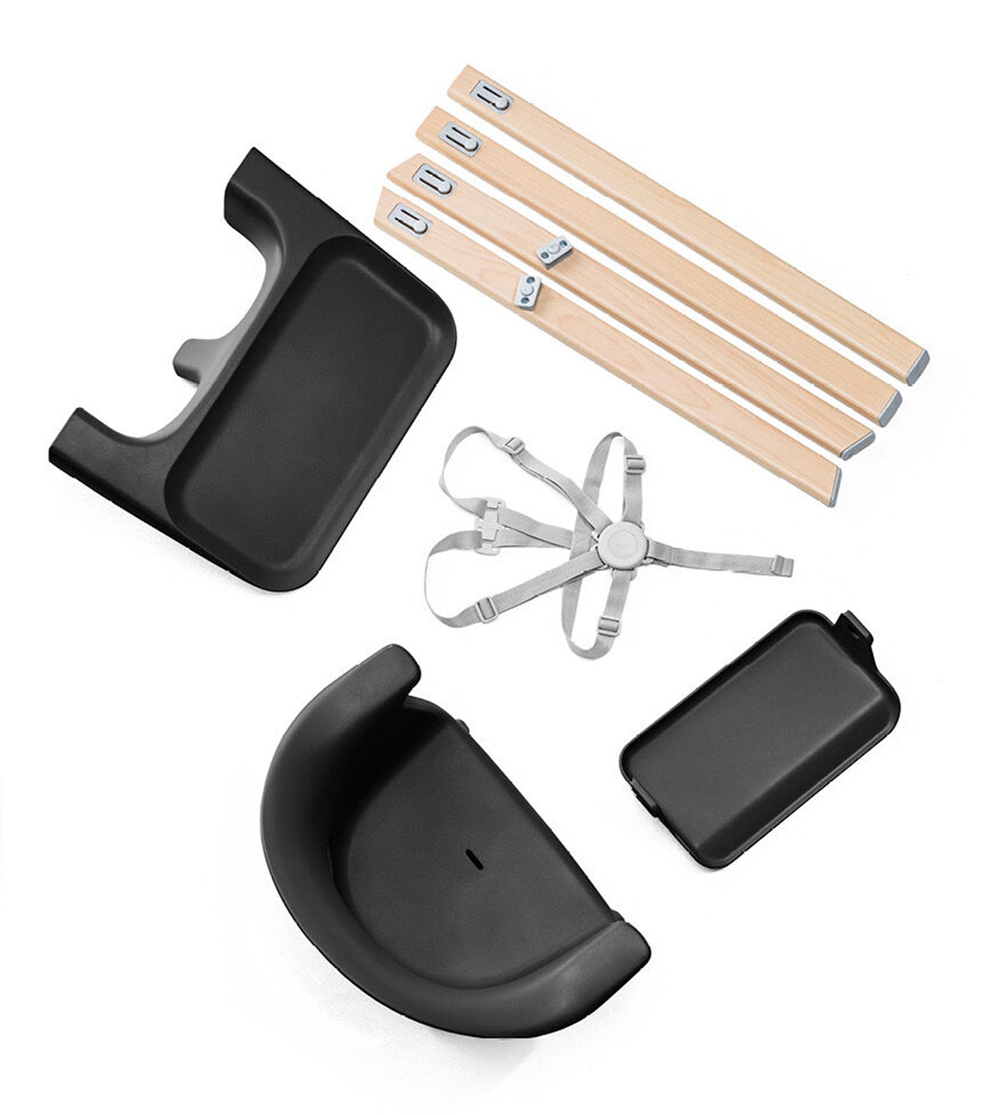 Clikk™ High Chair Black Natural