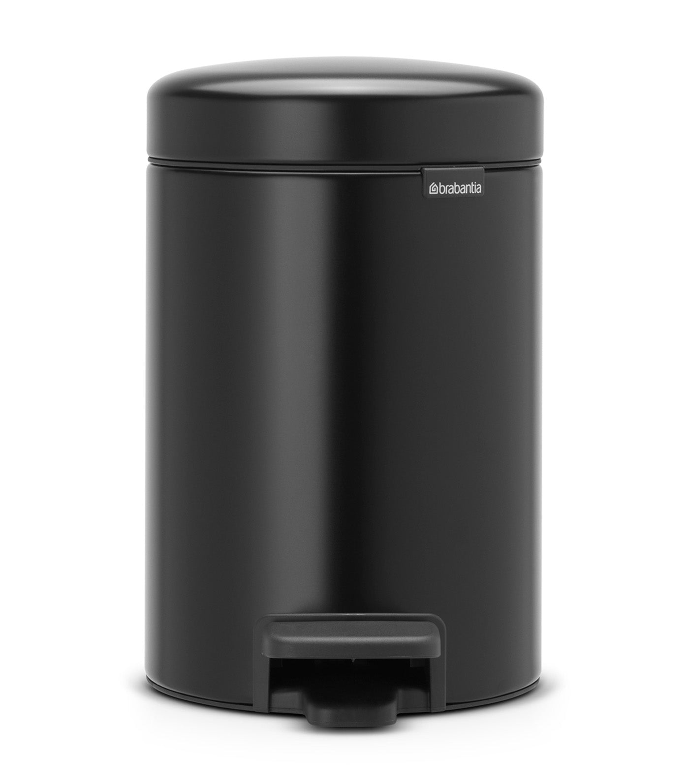 Garden Barn NewIcon Pedal Bin Silent 3L Matte Black