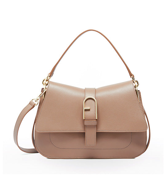 Flow M Top Handle Bag Greige