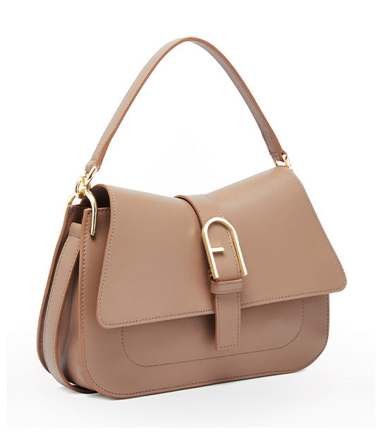 Flow M Top Handle Bag Greige