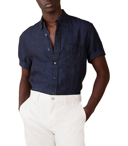 Castelletto Linen Shirt Navy