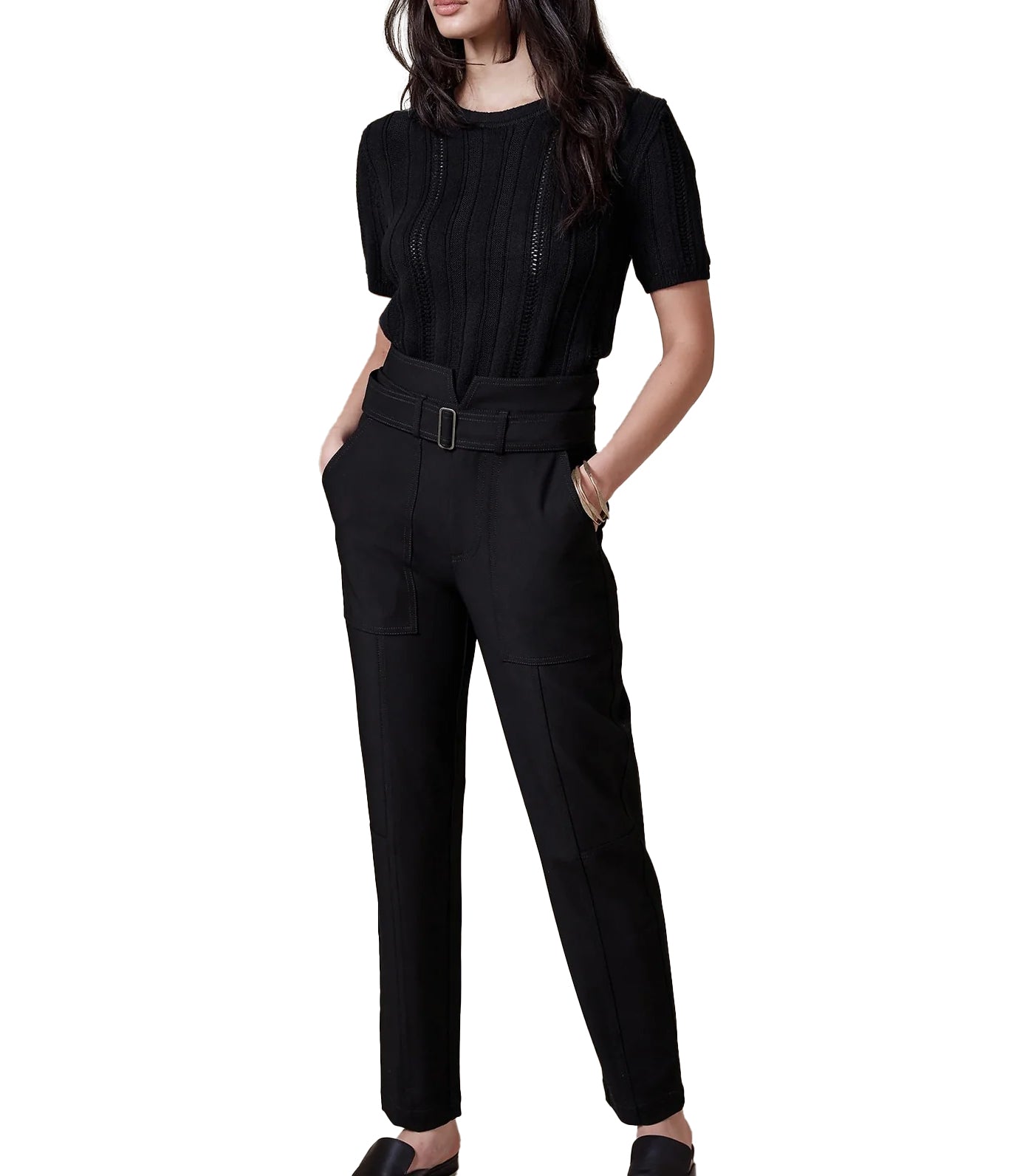 Refined Utility Pant Black