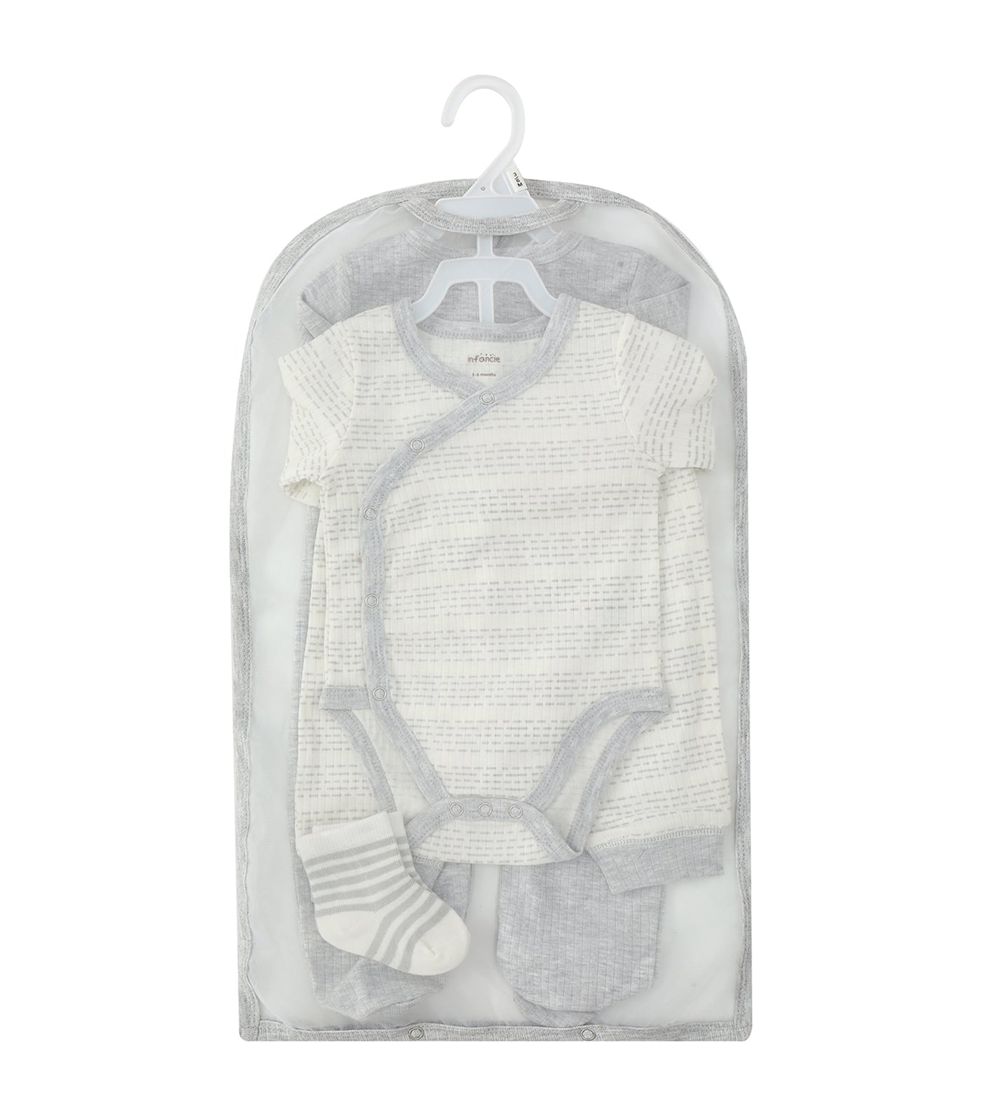 5 Piece Set - Bodysuit, Babygrower, Pants, Cap and Socks