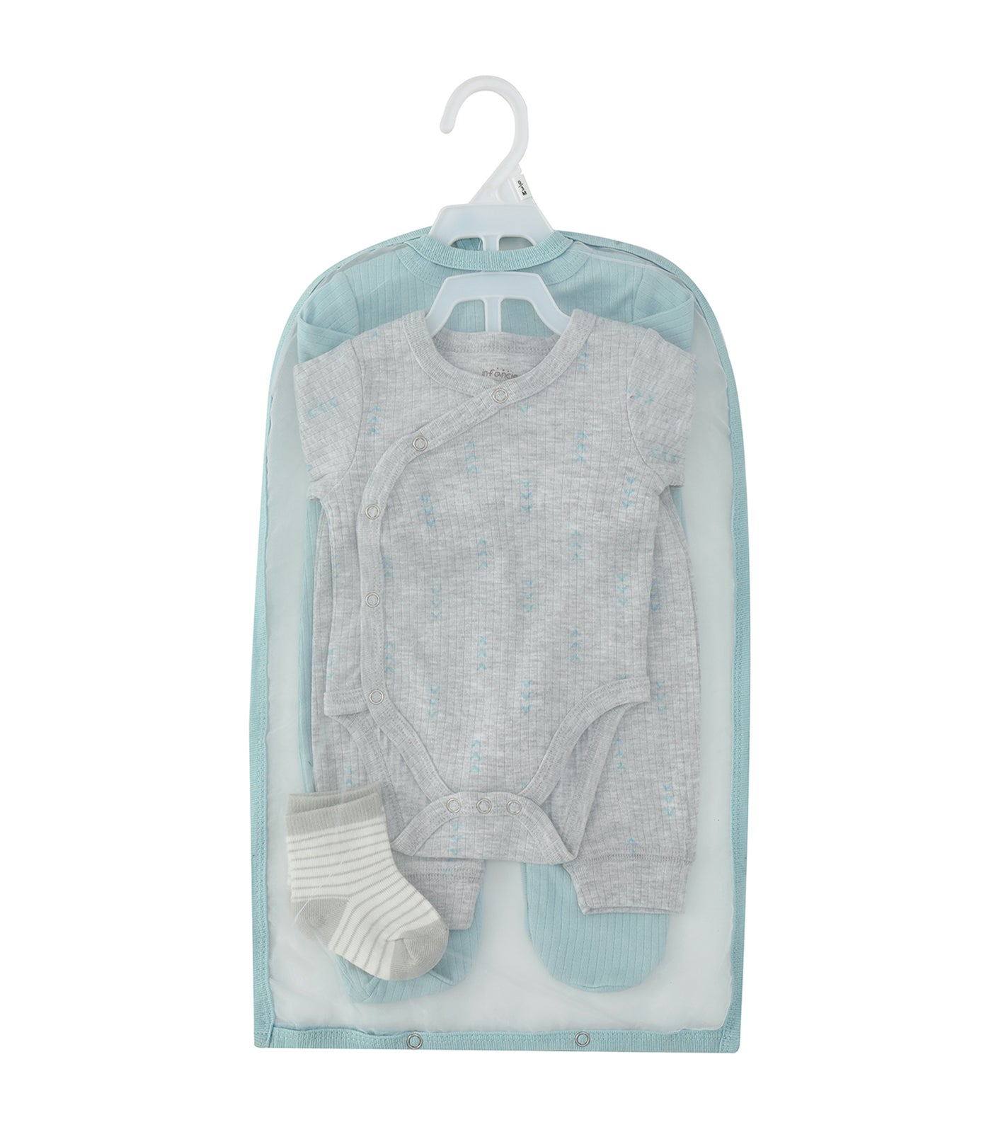 5 Piece Set - Bodysuit, Babygrower, Pants, Cap and Socks