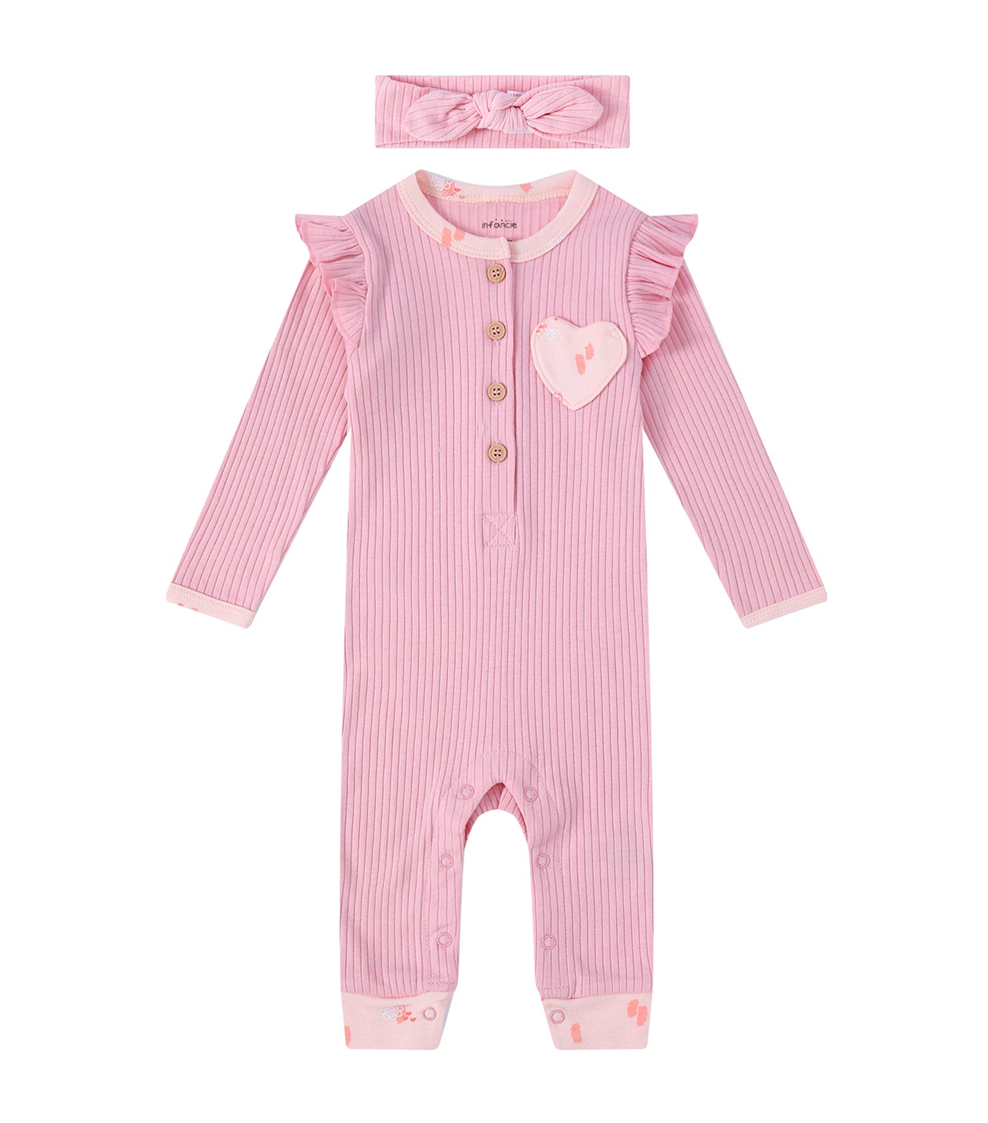 Baby 2 Piece Set of Romper and Headband