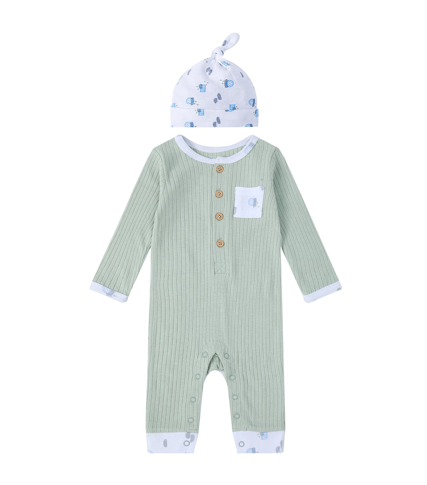 2 Piece Set of Romper and Hat