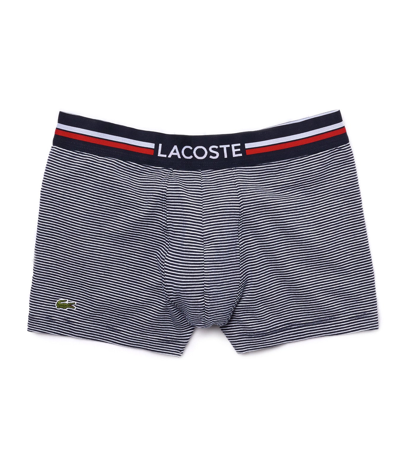 Men's Stretch Tricolor Cotton Trunk Navy Blue/White