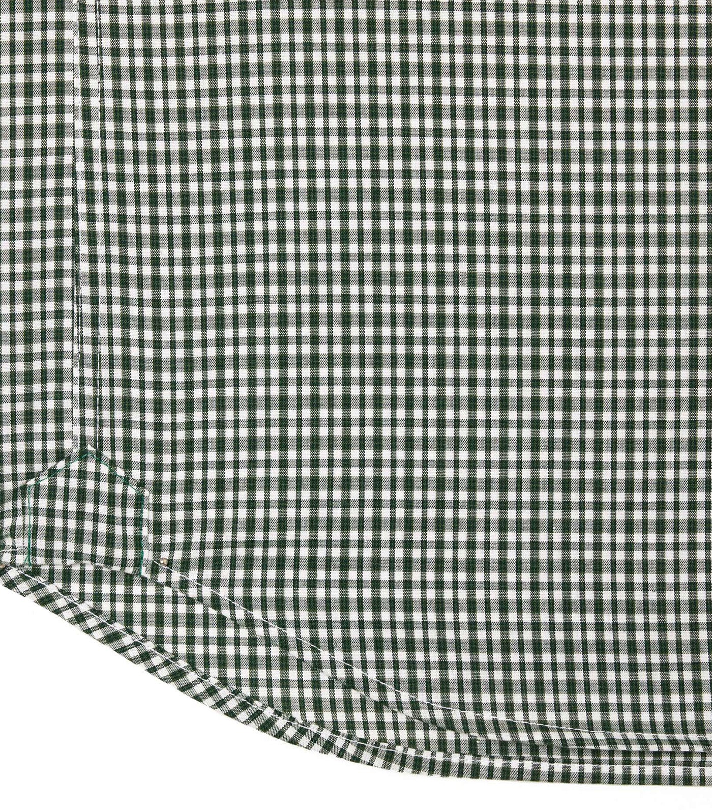 Short Sleeved Checked Poplin Shirt Sinople/Multico