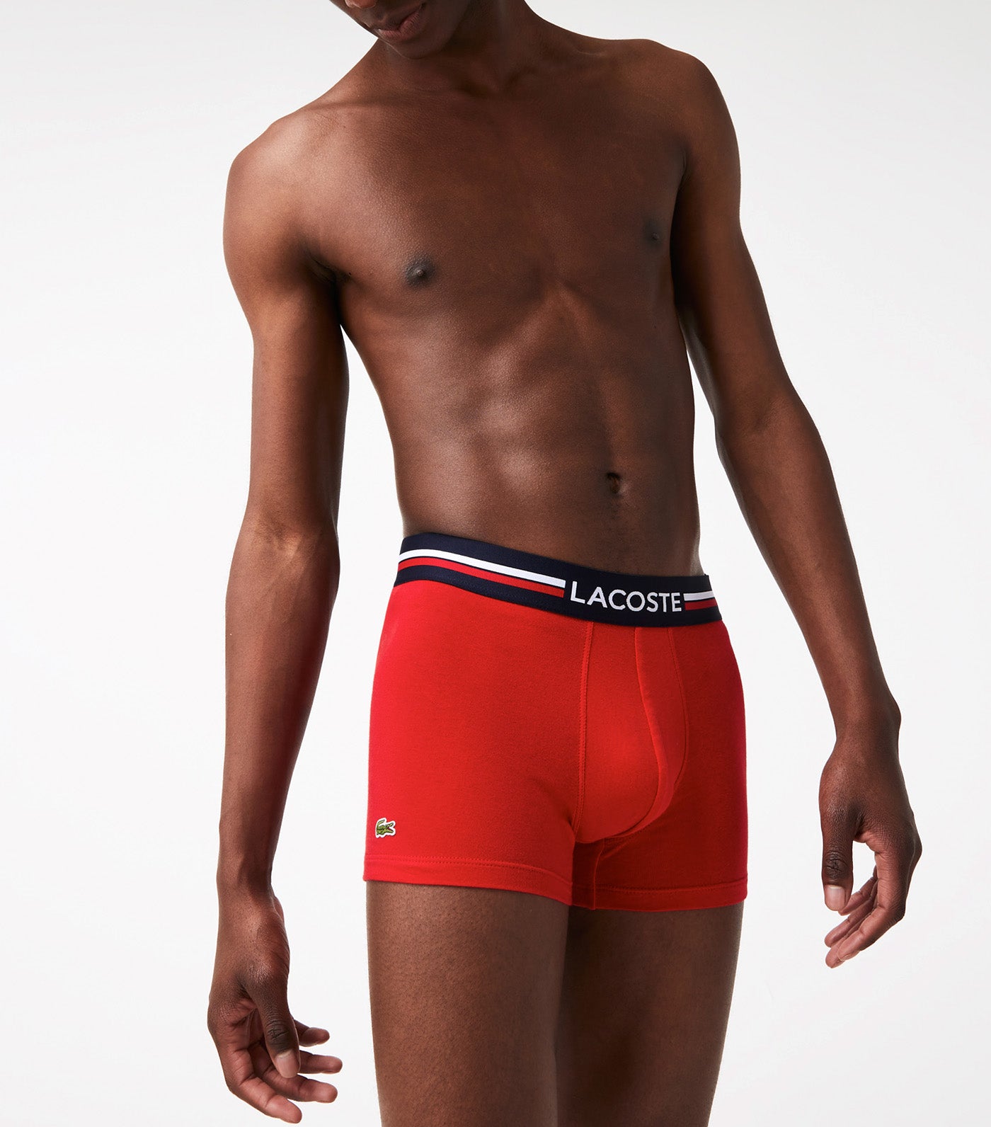 Pack of 3 Iconic Boxer Briefs With Three-Tone Waistband Navy Blue/Silver Chine-Re