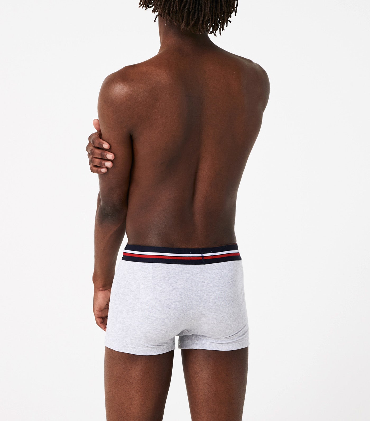 Pack of 3 Iconic Boxer Briefs With Three-Tone Waistband Navy Blue/Silver Chine-Re