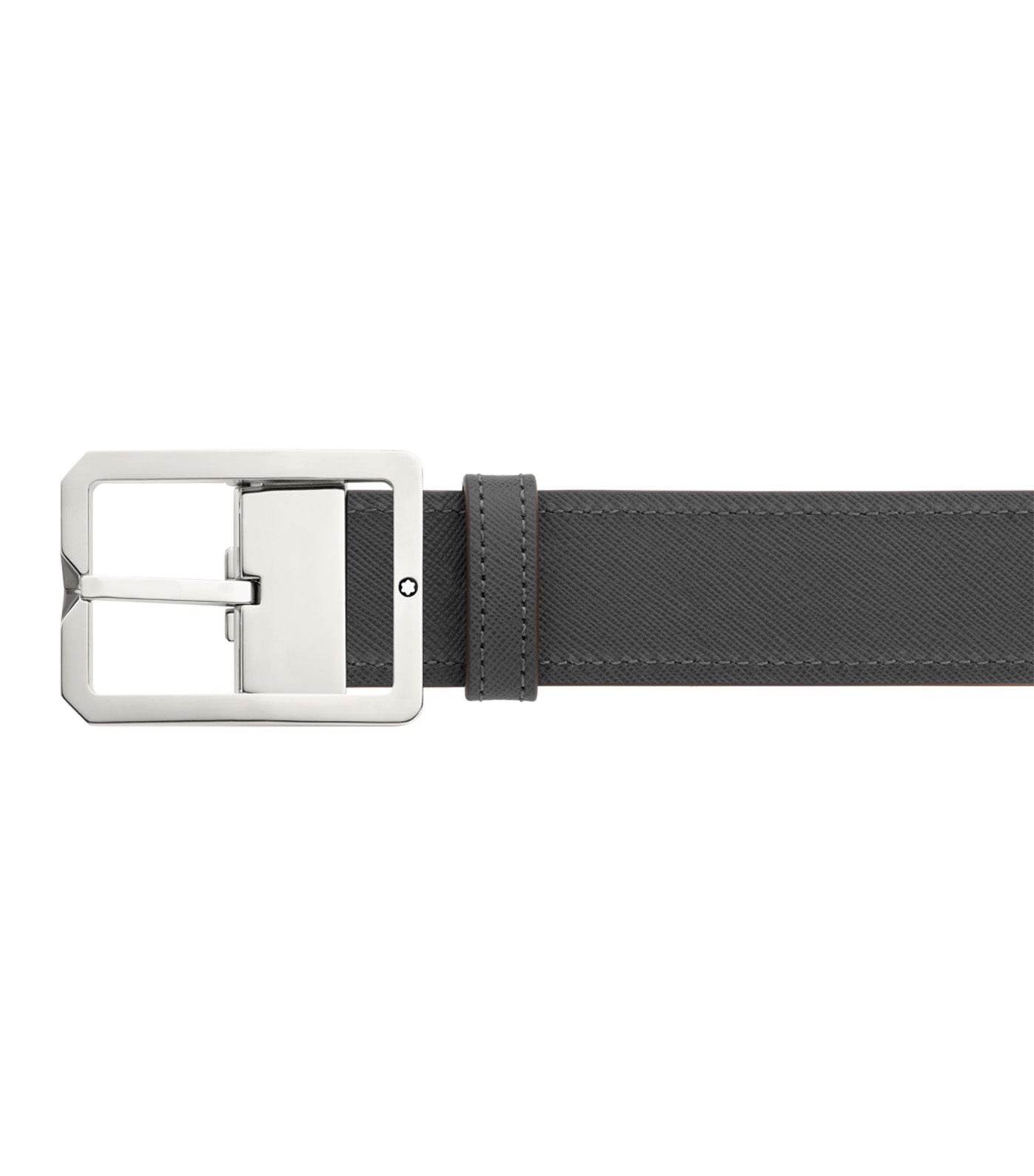 35mm Reversible Leather Belt Tan/Gray