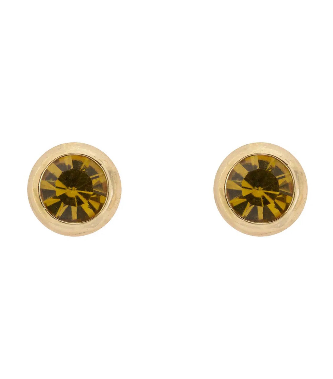 Amelia Crystal Mini Stud Earrings Green
