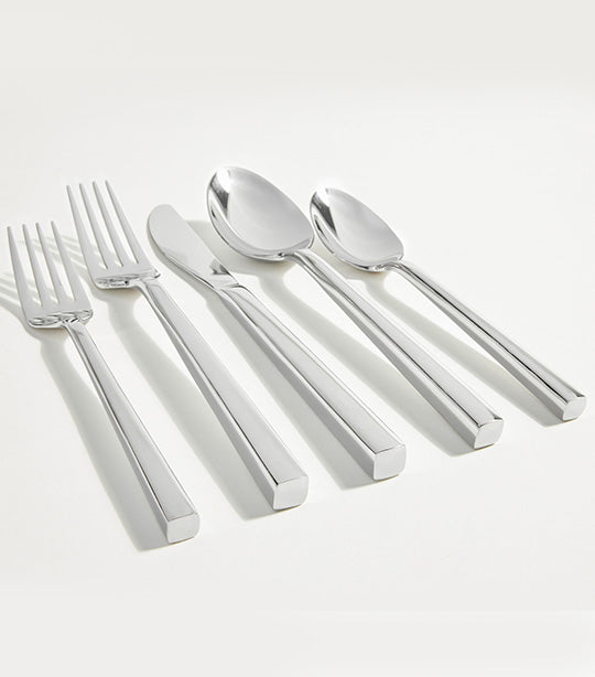 Pottery Barn 5-Piece Luna Flatware - Stainless Steel