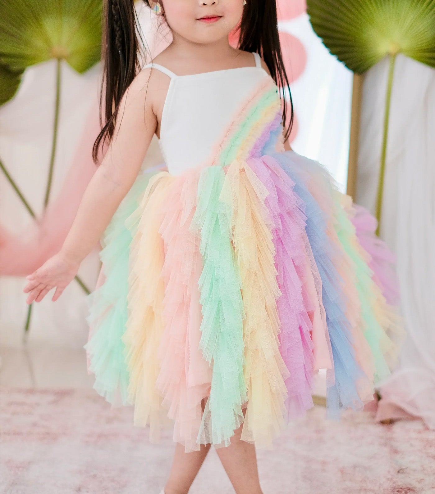 Amitola Tutu Dress Rainbow Sorbet