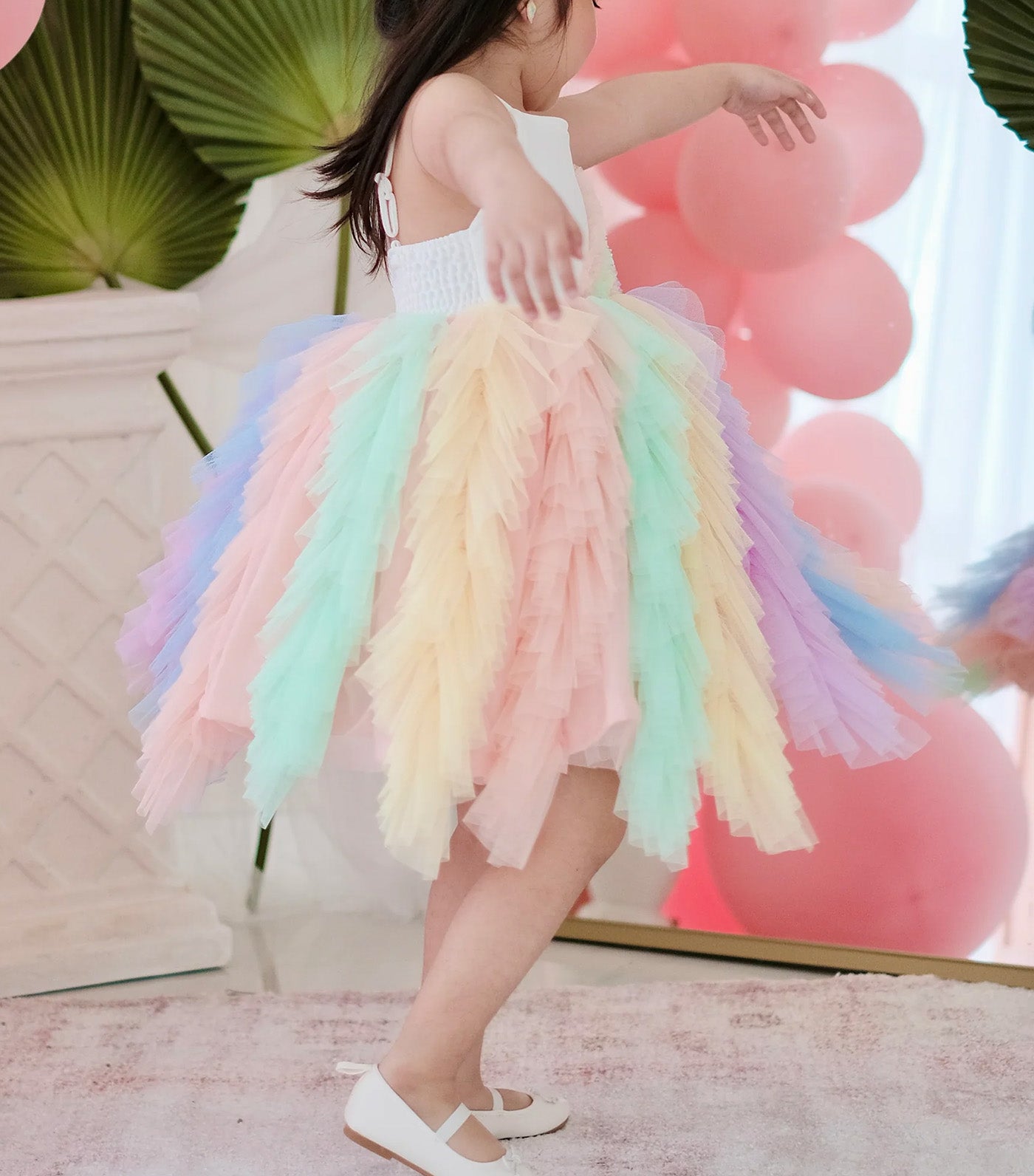 Amitola Tutu Dress Rainbow Sorbet