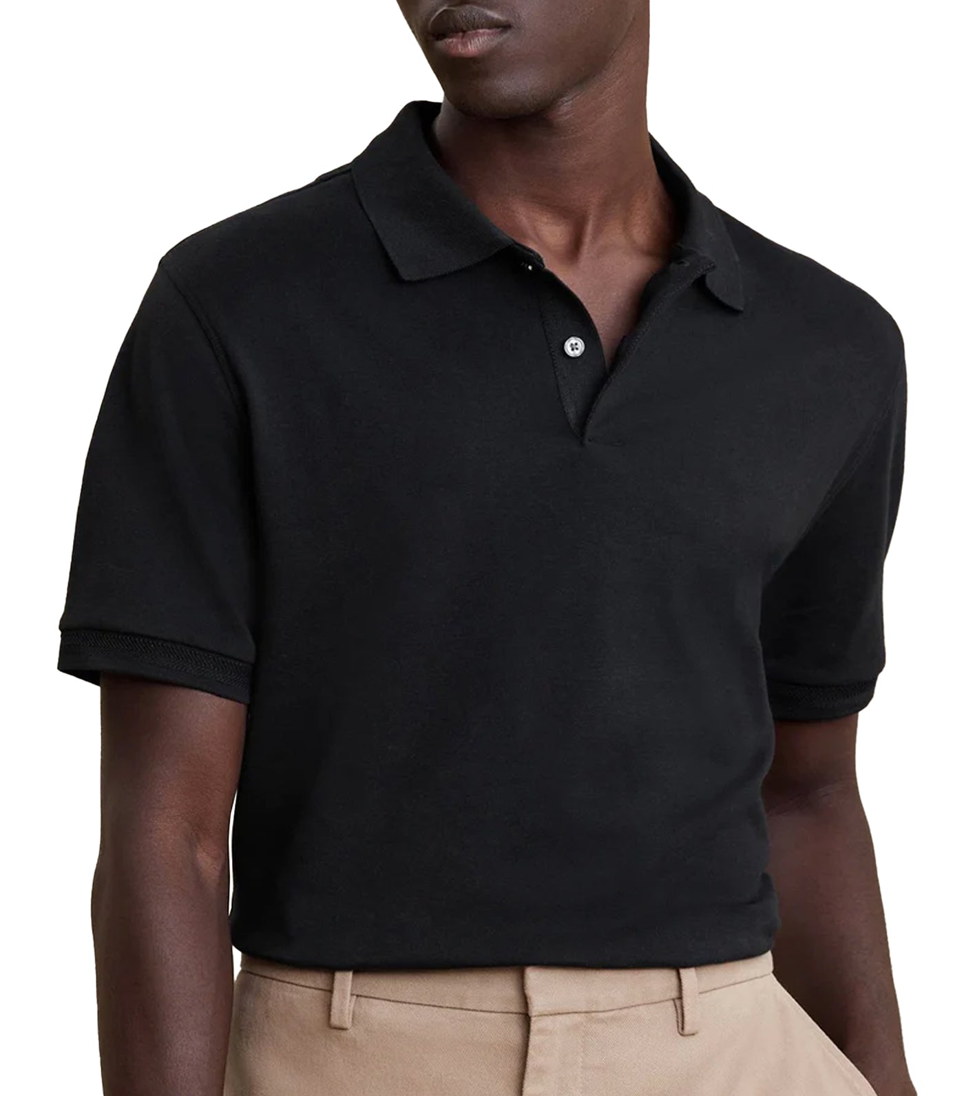 Luxury-Touch Polo Black
