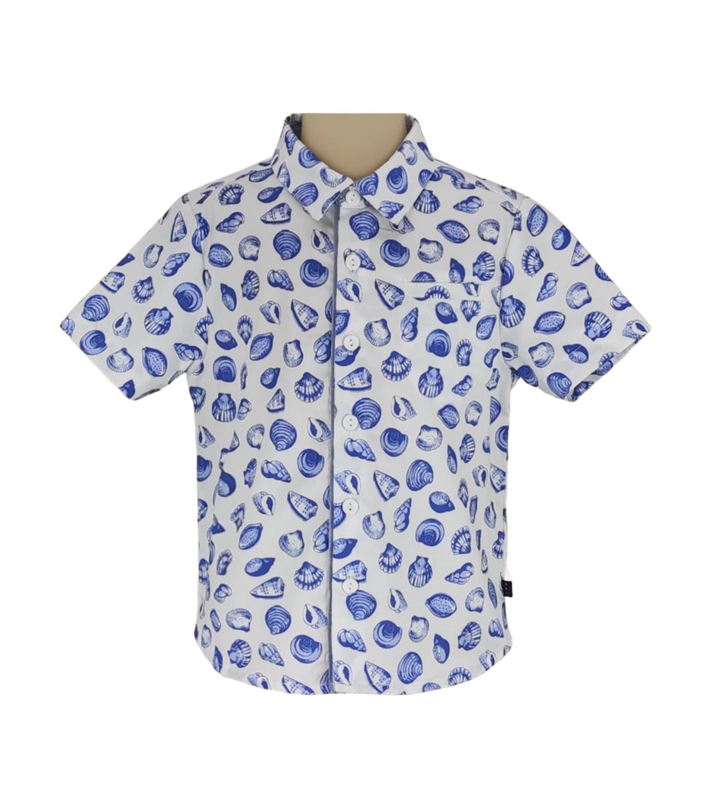 Emile Boys Button-Down Short Sleeves Light Blue