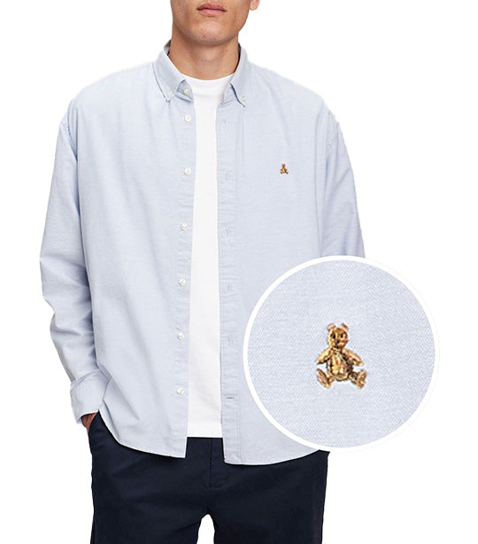 Brannan Bear Oxford Big Shirt With In-Conversion Cotton Light Blue