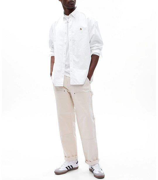 Brannan Bear Oxford Big Shirt With In-Conversion Cotton White 2