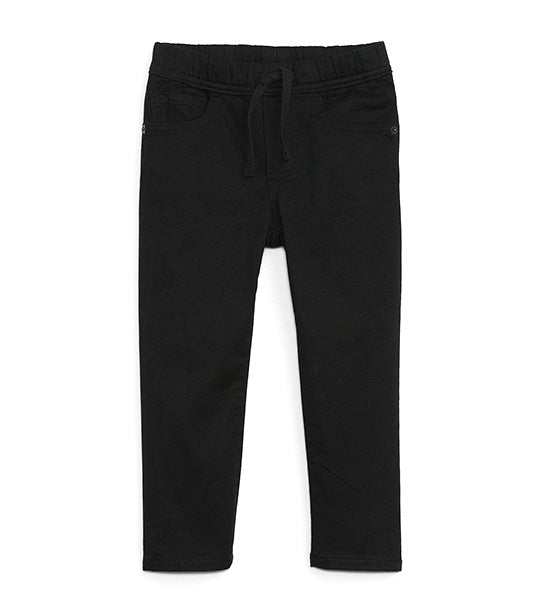 Toddler Slim Pull-On Jeans with Washwell Black Wash