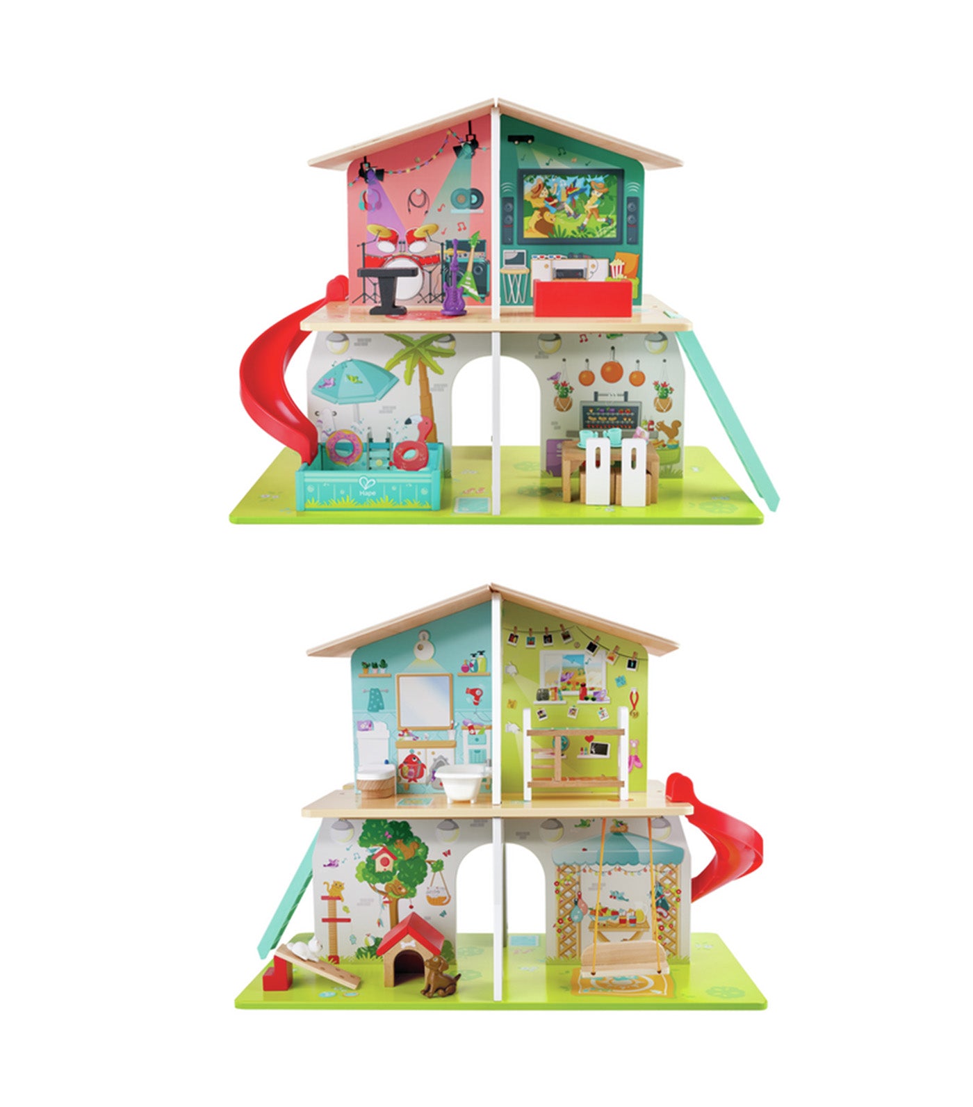 Rock Slide House W/Sound Effect