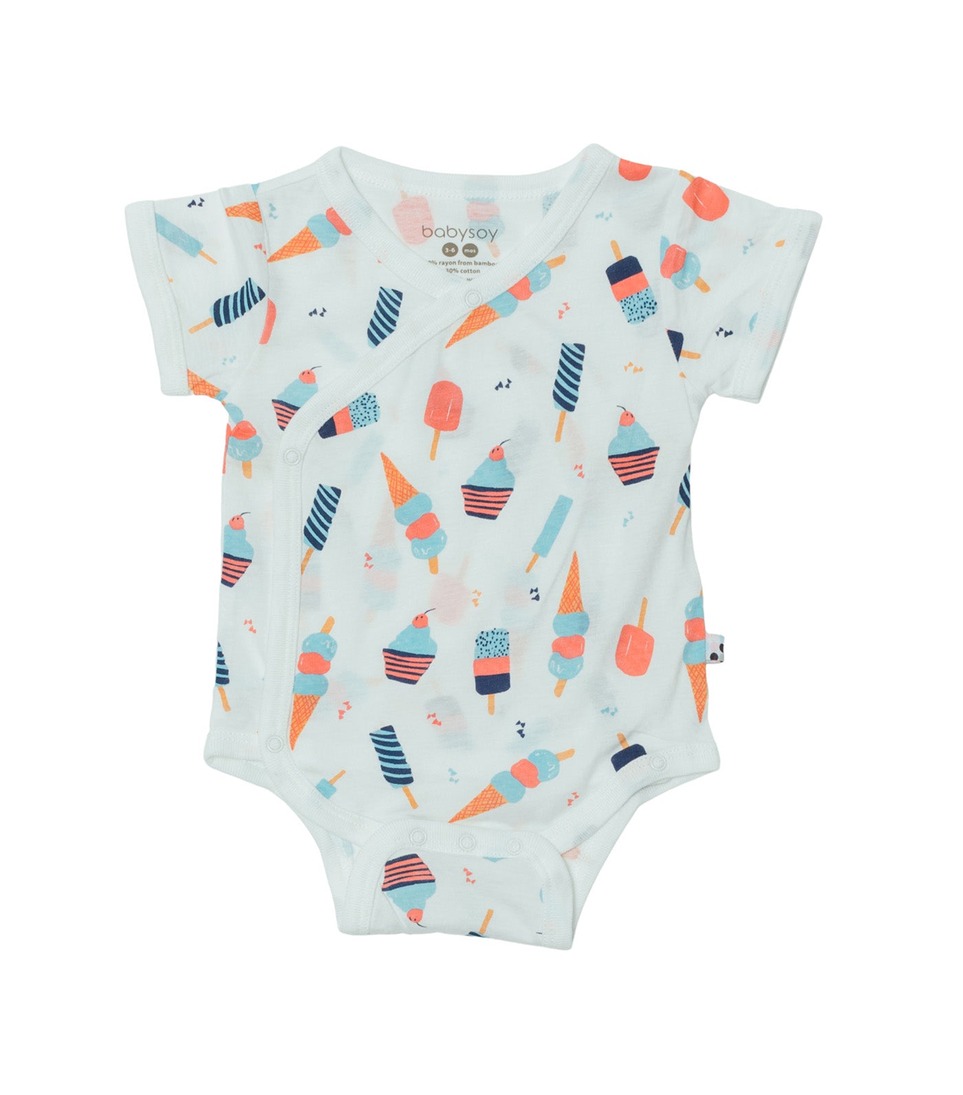 Sweet Treats Kimono Onesie White